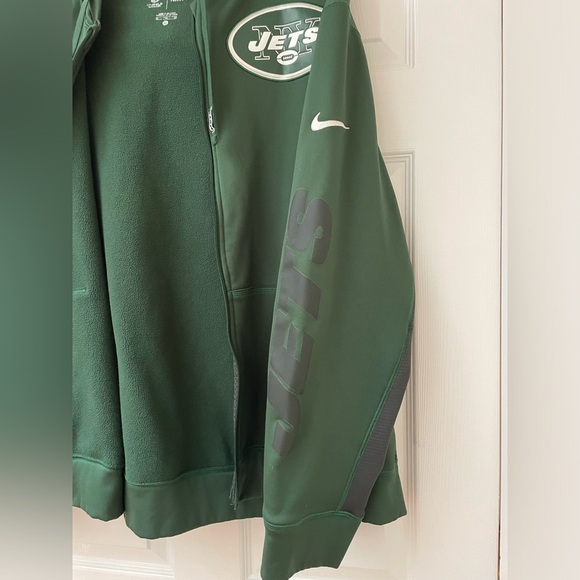New York Jets NFL Nike zip up hooded sweatshirt size Men’s XL - Picture 4 of 5
